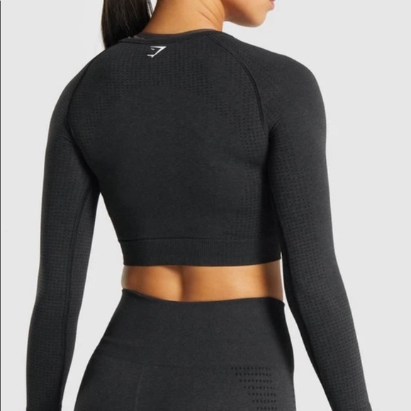 Long sleeve crop top - Picture 2 of 5